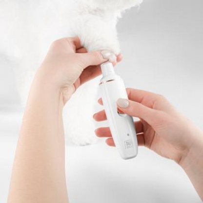 Tauro Pro Line nagų freza balta, pakraunama su EU kištuku ir papildomu antgaliu - Image 2