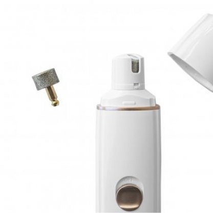 Tauro Pro Line nagų freza balta, pakraunama su EU kištuku ir papildomu antgaliu - Image 3