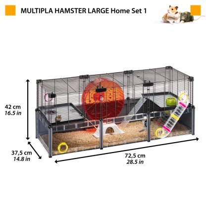 CAGE MULTIPLA HAMSTER L BLACK - Image 3