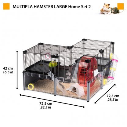 CAGE MULTIPLA HAMSTER L BLACK - Image 4